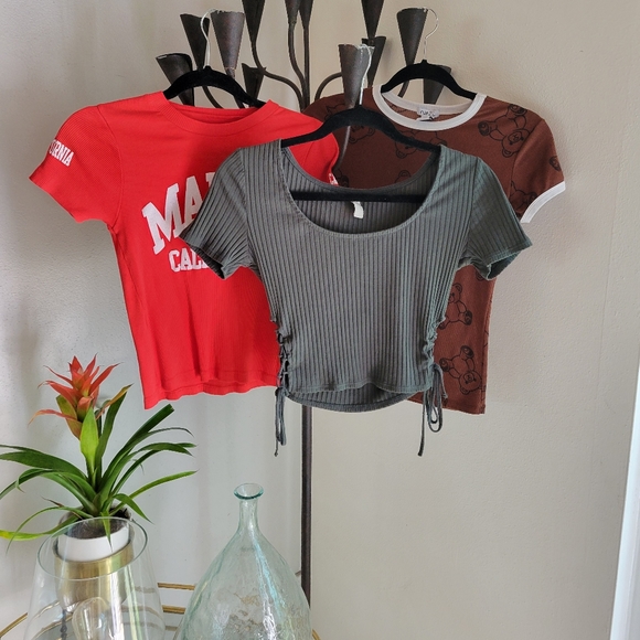 Bundle of 3 90s Vibe Tees. Forever 21, Rue 21, and  On Fire brands. - Picture 11 of 11